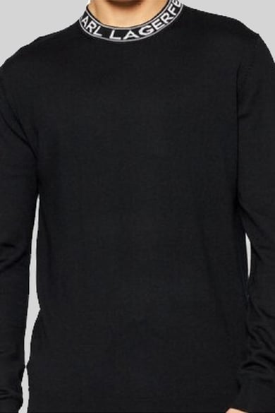 ΠΛΕΚΤΗ ΜΠΛΟΥΖΑ KARL LAGERFIELD - 990 ΜΑΥΡΟ